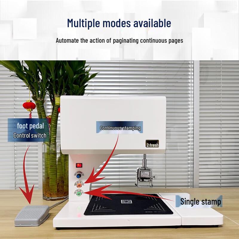 Automatic Financial Paging and Stamping Machine CN Plug (adapter Included)