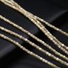1Strand Natural Freshwater Shell Beads 3.5×3.5mm,Square Coloured Shell Loose Spacer Beads for Jewelry Making DIY Bracelet Accessories Beading 38cm