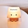 Multifunctional USB Charged Deletes Keycap Night Light Builts In Smartphone Stand 1200mAh Battery Adjustable Illumination