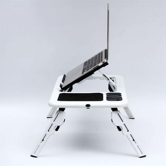 Portable Adjustable Laptop & Tablet Bed Table: Multifunctional, Folding, Height-Adjustable Student Desk