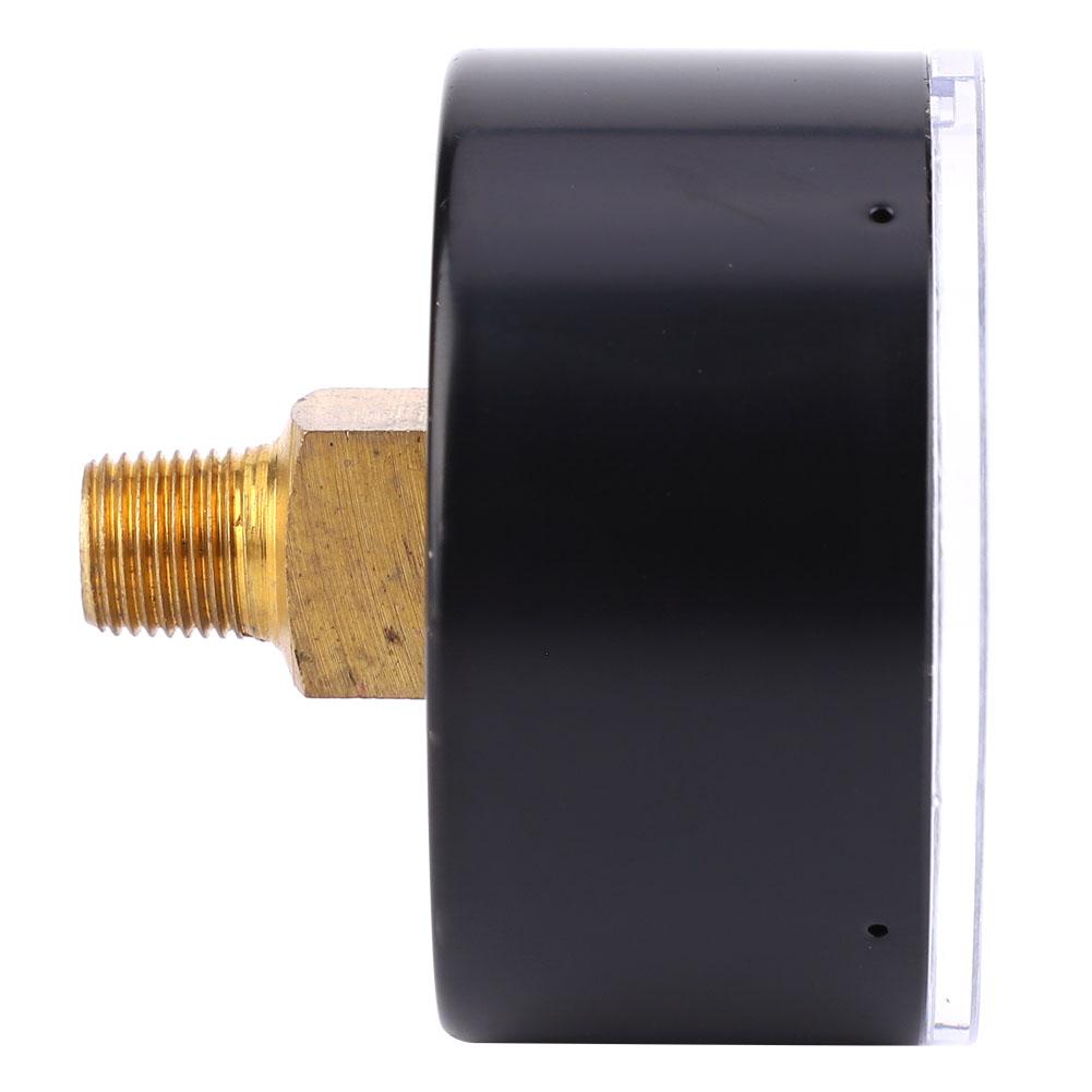 Pressure Gauge 50mm 1Celsius8 BSPT Back Connection for Water Oil Gas (0-15PSI 0-1Bar)