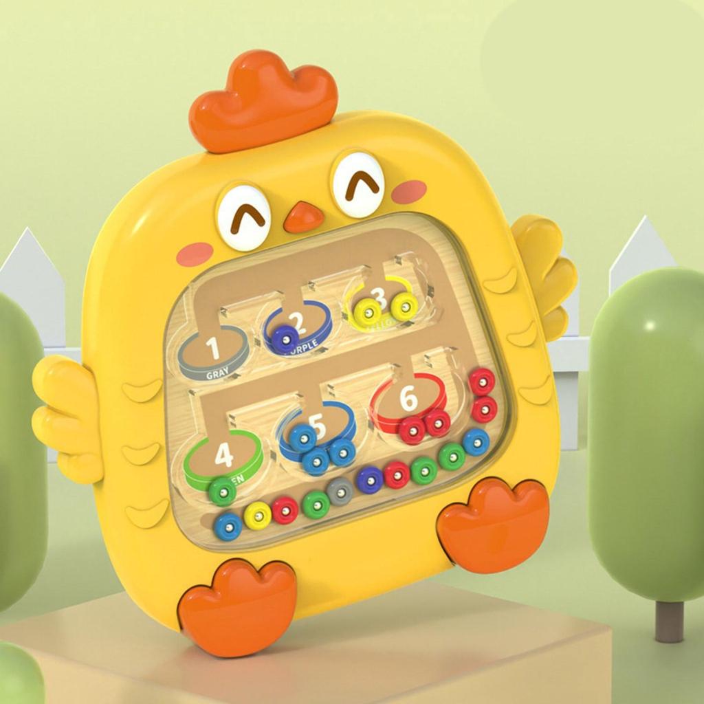 Montessori Magnetic Drawing Board For Kids Interactive Chicken Toy Enhances Creativity Logic Skills With Safe Plastic Design