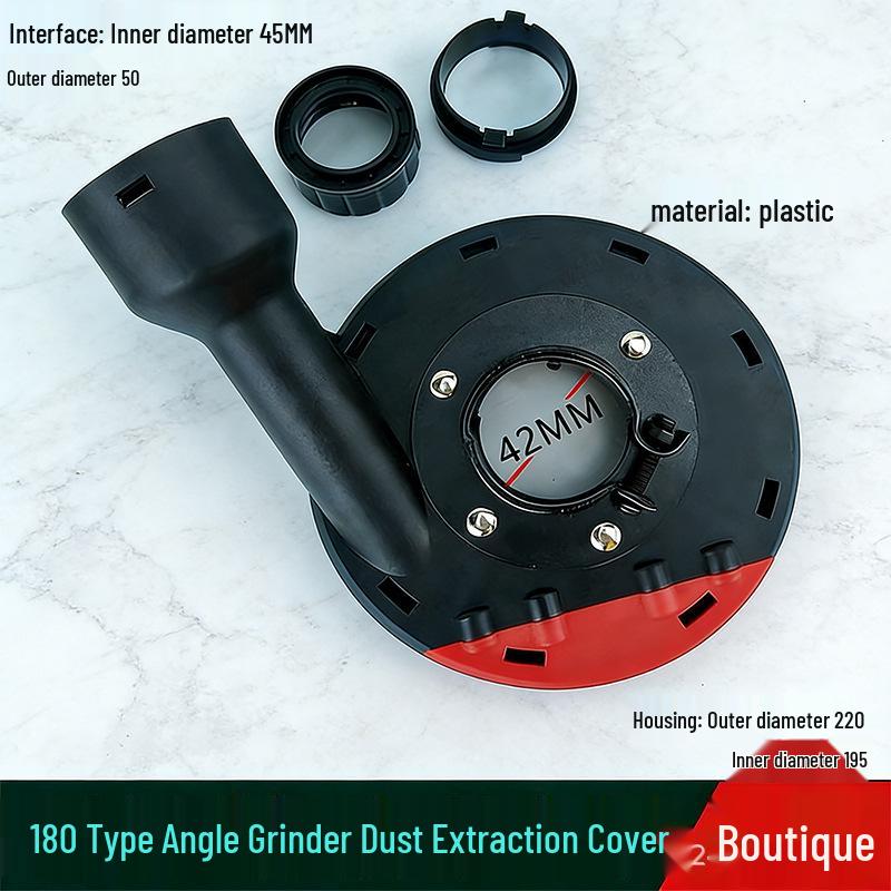Universal Dust Collection Cover for Angle Grinder - Protective Cover for Grinding and Cutting Concrete and Stone