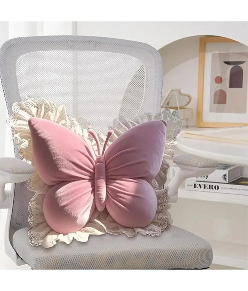 Cute Princess Butterfly Office Pillow Living Room Bow Bedroom Car Sofa Cushion Home New Pillow Room Home Garden Decor