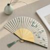 Retro Dance Fan Classical Hand Cranked Fan Traditional Folding Hand Fan  Outdoor Activity