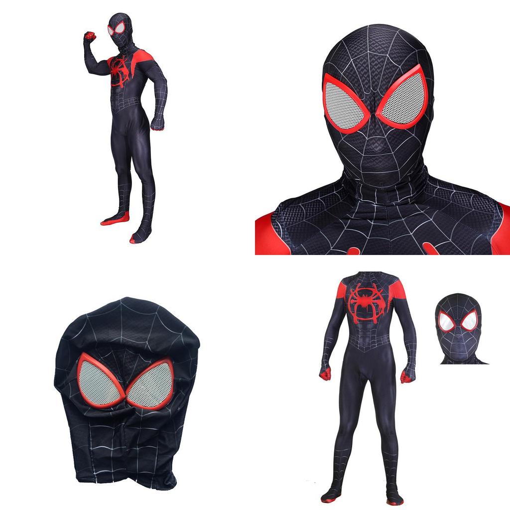 Spider Into The Spider-verse Lycra Spandex Kids Adult Costume With Exquisite Detail
