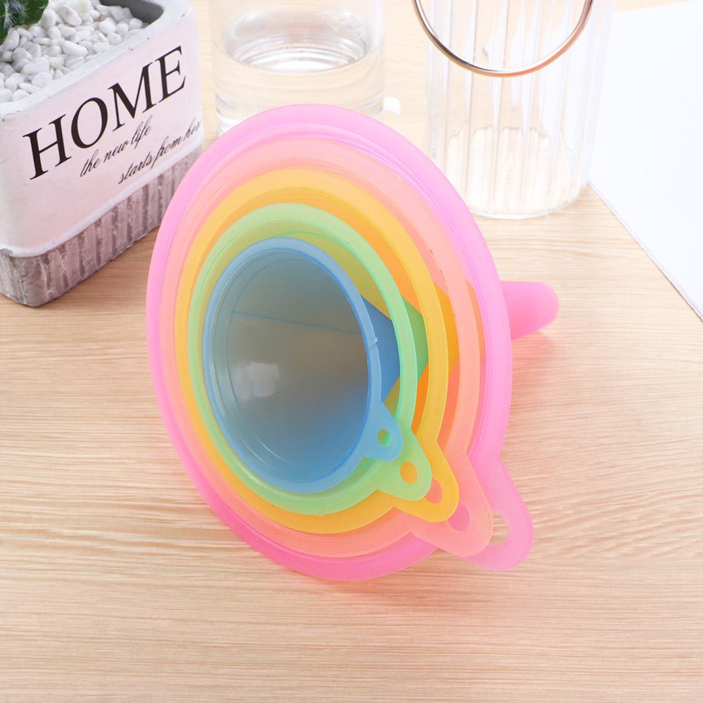 Plastic Candy Color Anti-leakage Liquid Home Filling Oil Funnel Fluids Filler Kitchen Tool Funnel