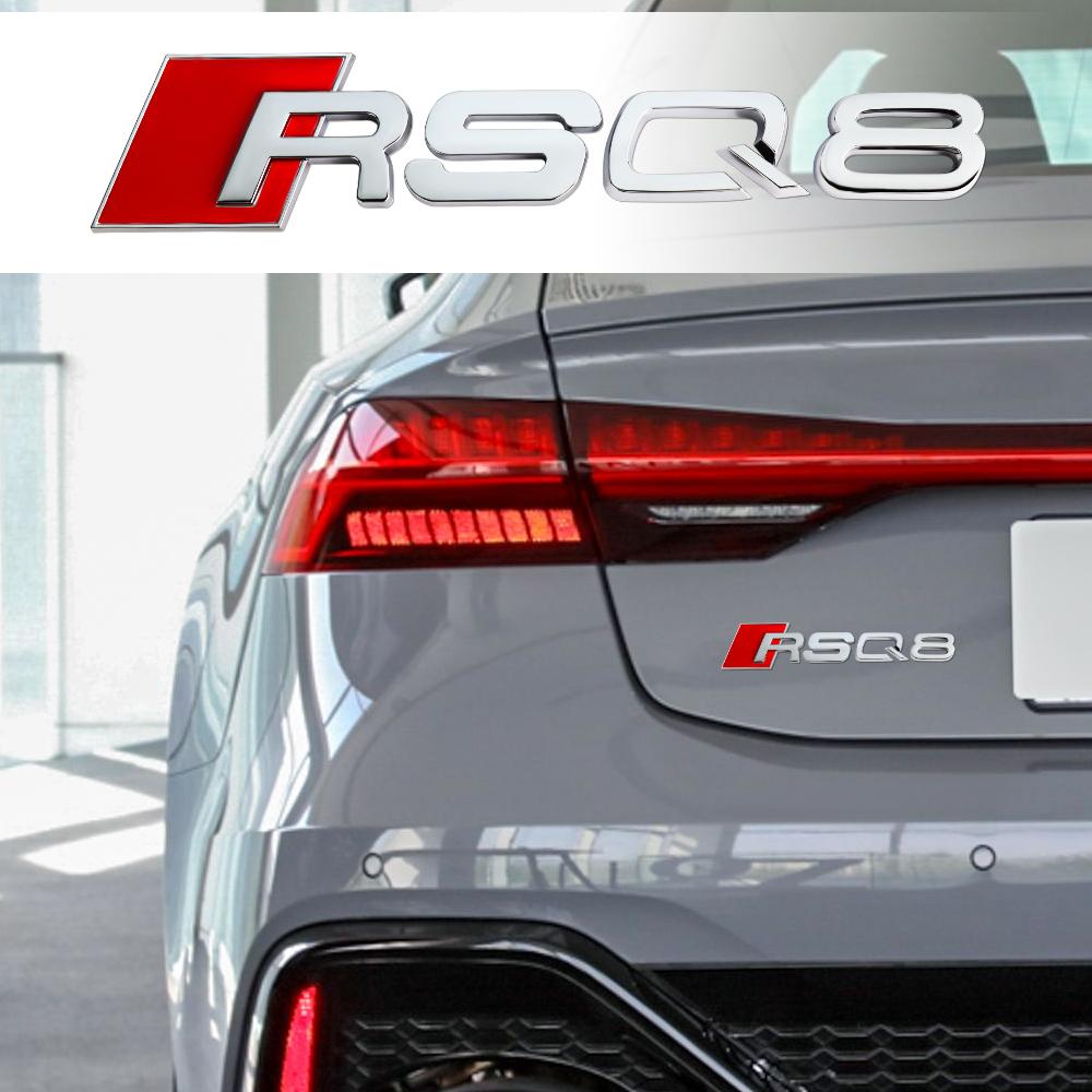 New 3D ABS Car Body Trunk Emblem Sticker Badge Decoration Decals Auto Accessories For T RSQ4 RSQ6 RSQ8 RS A3 A4 A5 A6 A7 Q3 Q5 Q7