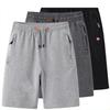 Five-point Pants, Men's Sports Shorts, Summer Knitted Casual Pants, Thin Section, Big Pants, Straight Loose Beach Pants, Pajamas