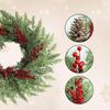 Christmas Wreath Decorative Hanging Garland With Pine Cones Red Berries Wall Door Home Holiday Decoration