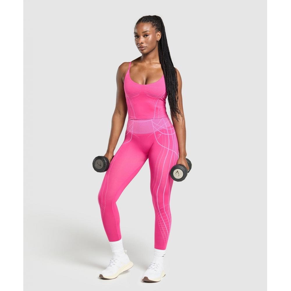 Gymshark Apex Seamless Midi Tank Valley Pink Sour Pink B3b9a Kcsd
