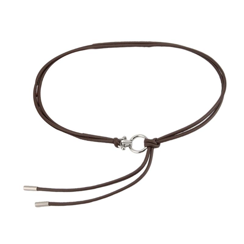 Retro PU Leather Waist Belt Thin Design Lightweight Adjustable Waistband for Daily Commute Office and Vacation