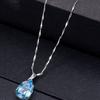 BELLA BOX Blue Water Shape Hot-selling Temperament Pendant Clavicle Chain For Women Wedding Jewelry