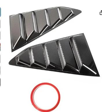 Fit for 6th Chevrolet Chevy Camaro 2016-2025 Quater Window Louvers Side Vent Trim 2PCS Car Rear Window Shutter Cover Spoiler