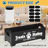 Black & White Wooden Pet Storage Box: Dog Food & Toy Organizer, Sealed Container