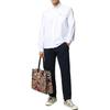 Maison Kitsune Three Color Fox Embroidered Button-Up Long Sleeve Shirt Men shirts Light-Blue FM00400WC2010-P410