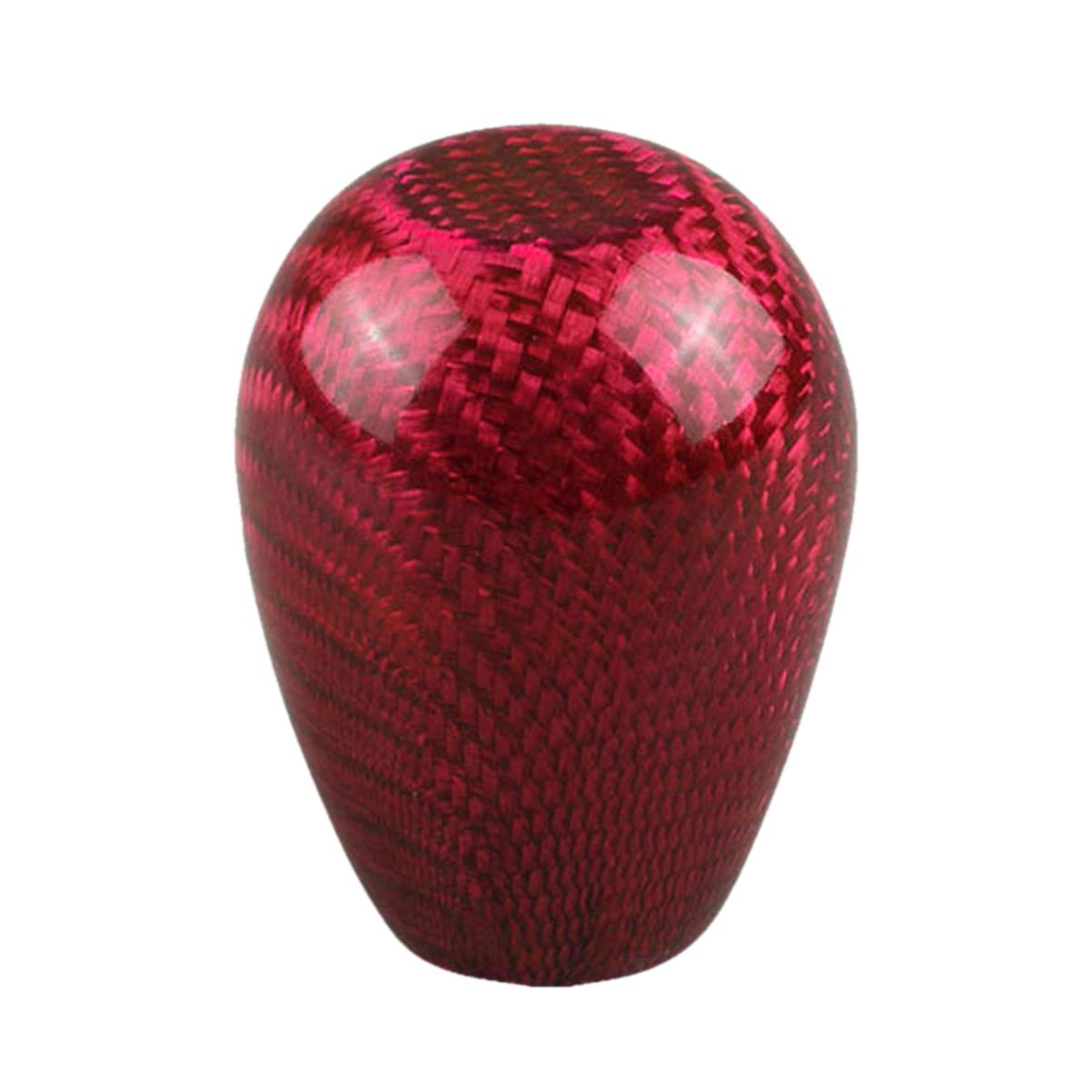 Sakan Набалдашник ручки переключения передач автомобиля Цилиндрическая форма 5.6*4.2см Карбон Красный