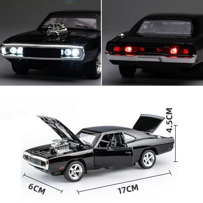 ABAB1 1:32 1970 Charger Classic Muscle Sports Car Simulation Alloy Car Model Sound and Light Toys Hobby Collection Gifts