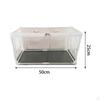 Mushroom Growing Tent Bag Box 50x25x25cm Indoor Transparent Cover Mini Greenhouse for