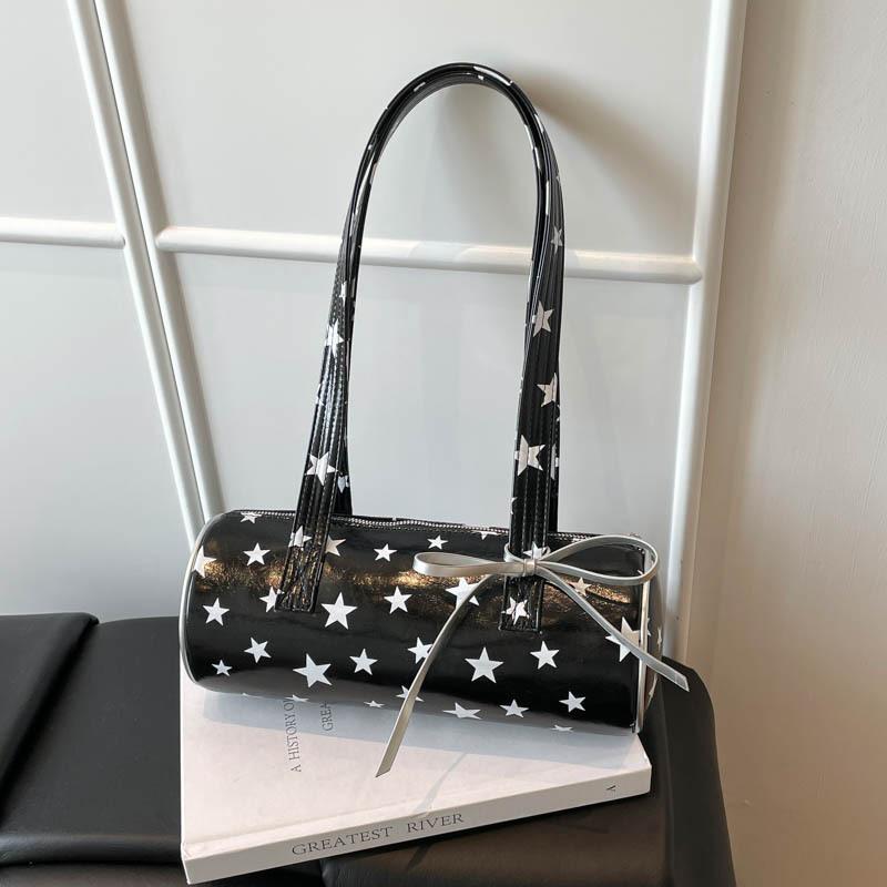 Bolso de Mano para el Trabajo, Bolso Almohada de Puntos, Bolso de Hombro con Correa