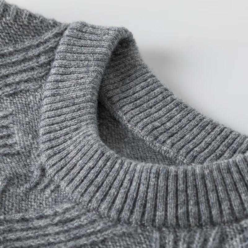 Hengyuanxiang Girls' Thickened Pure Wool Sweater