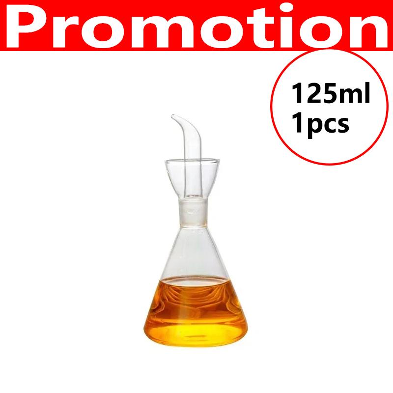 

Бутылка для масла из боросиликатного стекла с защитой от протечек, бытовая герметичная ёмкость для масла, уксуса, кухонный инструмент для соевого соуса и масла