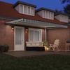 Awning Fabric Green and White 450 X 300 Cm Polyester