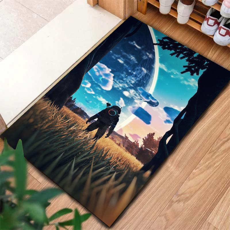 No Mans Sky Carpet Rug for Living Room Bedroom Home Sofa Decoration,Kids play Nonslip Floor Mat