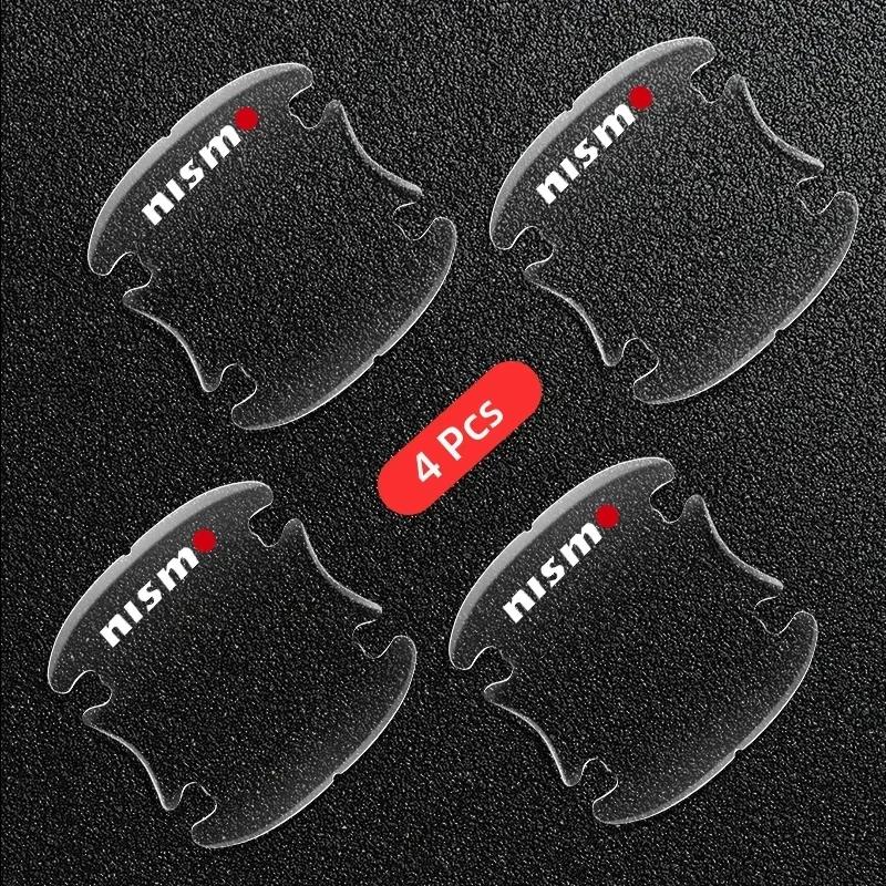 4pcs Invisible Car Door Handle Scratches Protector Films For Nissan Nismo Tiida Teana GTR Juke Note Versa Almera Accessories