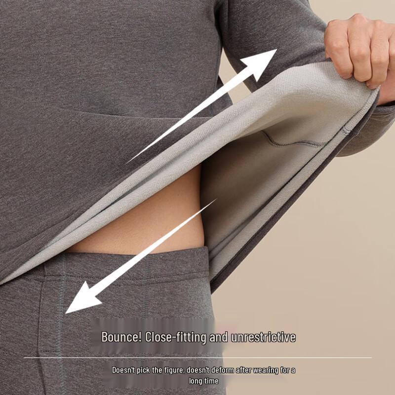 Miling Men's Thermal Underwear Set with Warm Patches