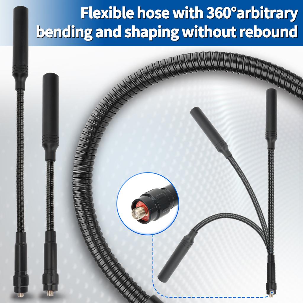ABBREE Gooseneck Tactical Antenna AR-168 VHF UHF SMA-Female for BAOFENG UV-5R 5RH 13 17 21 PRO QUANSHEGN UV K5 (8) Plus Walkie