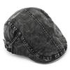 Women's Washed Forward Cap Men's British Outdoor Sports Casual Sun Hat Beret