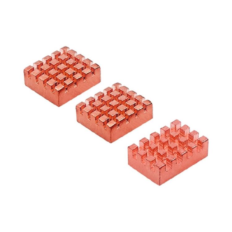 

High Conductivity Copper Heatsinks 3Pieces For K2B H618 Development Board Stable Operates in Robotics Projects 1
