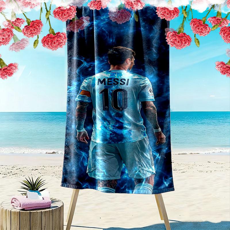 Asciugamano da Spiaggia con Stampa di Messi, Asciugamano Grande Morbido ad Asciugatura Rapida per Spiaggia Campeggio Nuoto