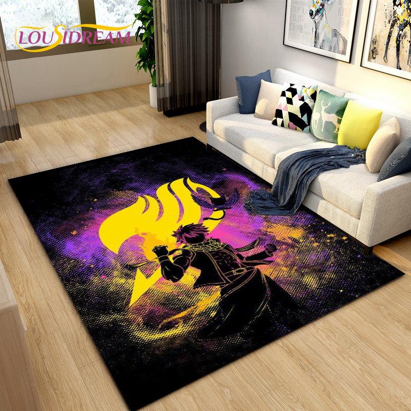 Fairy Tail Japan Anime Cartoon Area Rug,Carpet Rug for Living Room Bedroom Sofa Doormat Decoration, Kids Play Non-slip Floor Mat