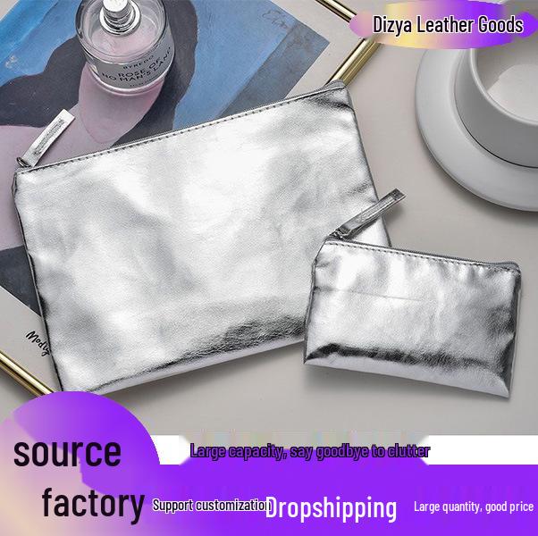2025 Women's Silver Ultra-Thin Clutch: Lightweight Mini Storage, Coin & Cosmetic Purse