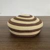 Color Block Dome Cap Paper Straw Sun Hat Brim Hat Straw Top Hat  Daily Wear
