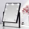 LED Lighted Makeup Mirror 3 Colors Lighting Touch Control Adjustable Stepless Dimming Cosmetic Mirror Portable Travel Vanity Mirror with Lamp