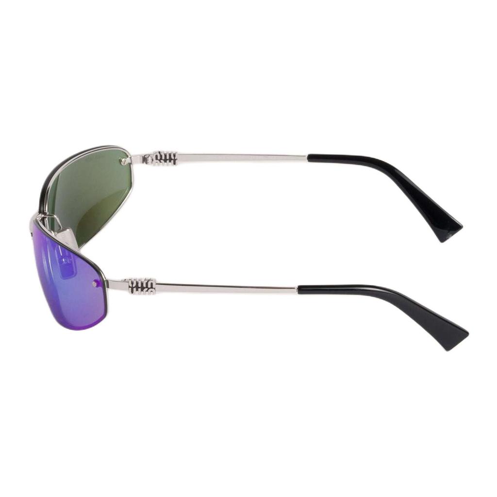 Miu Miu Logo Rectangle Sunglasses Unisex sunglasses Steel-Gray SMUA50_M1BC_FE10K_C_068