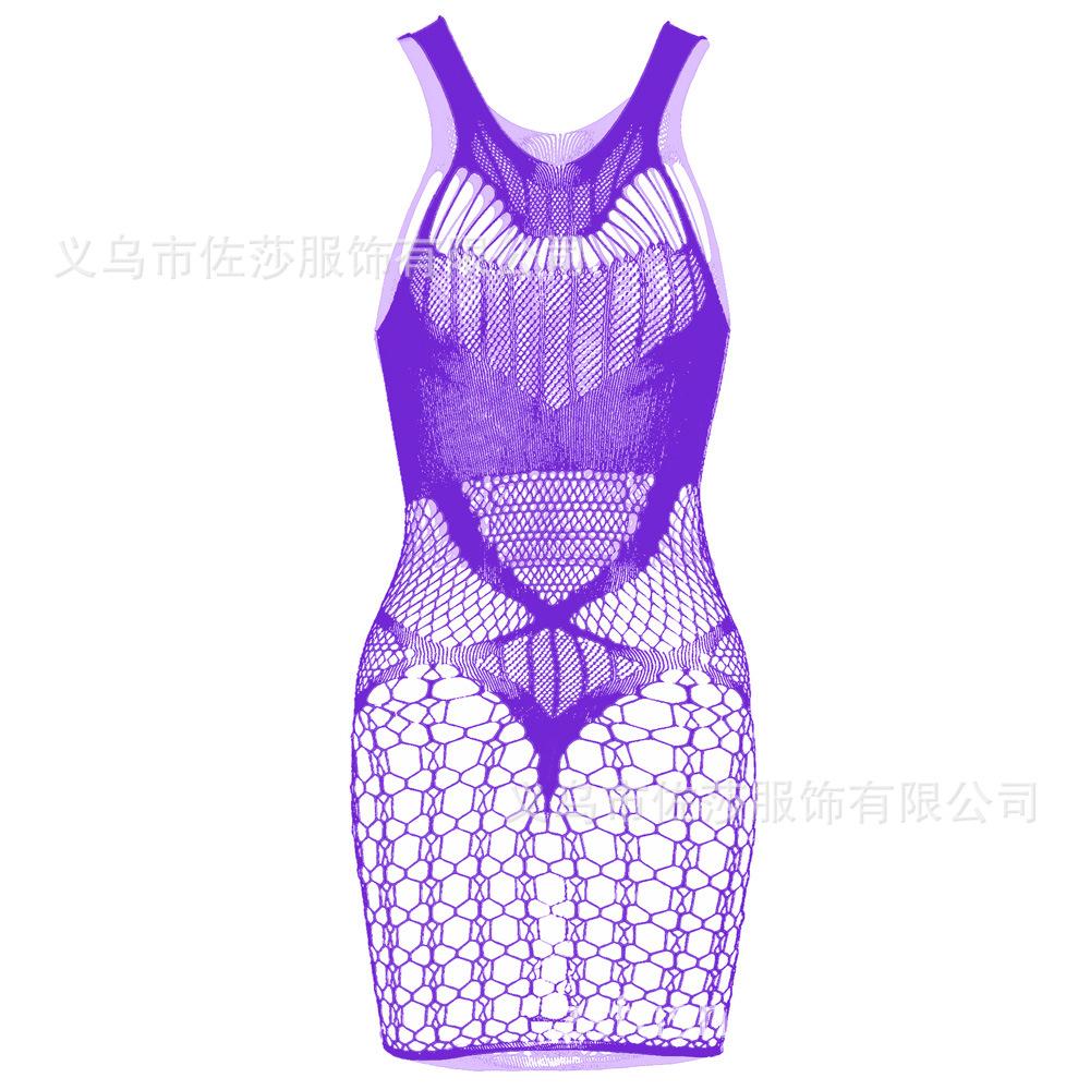 Sex Underwear Sexy Mesh, Jacquard Perspective Mesh Garment Suspender Hip Skirt Color