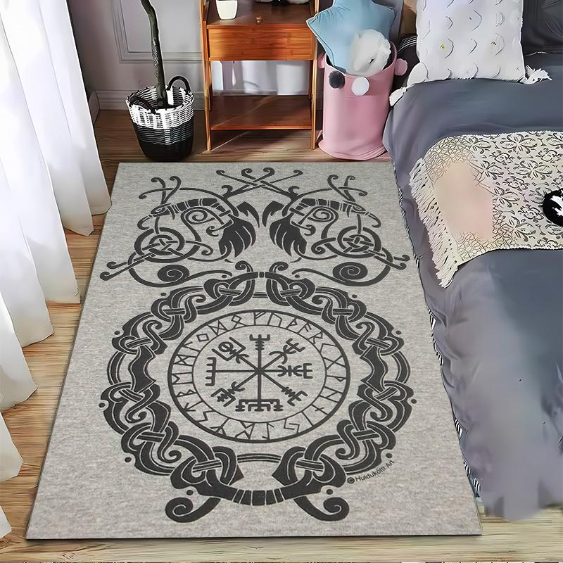 

Elephant with Floral Jungle Background Art Carpet, Nature-Inspired Home Decor Rug Suitable for use as an anti-slip for room and bedroom sofas 40x60cm( 15x23in )
