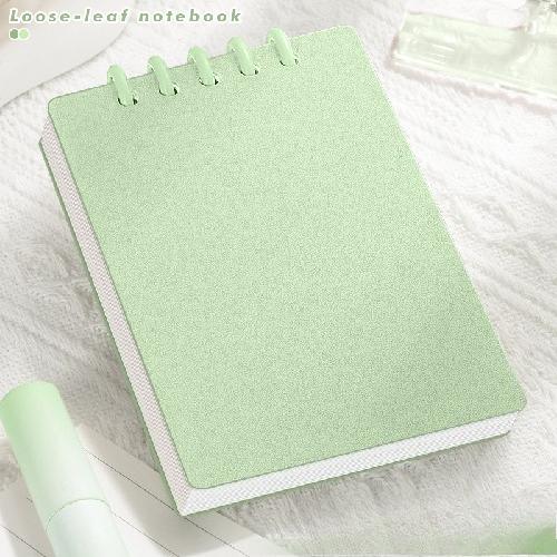 80 Sheets Square Lined A7 Pocket Notebook - High Quality Loose-leaf Mini Diary Book for Student School Supplies