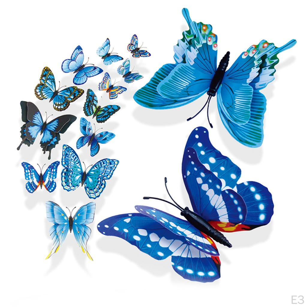 3D DIY Wall Sticker Butterfly Decals Decor Decoration