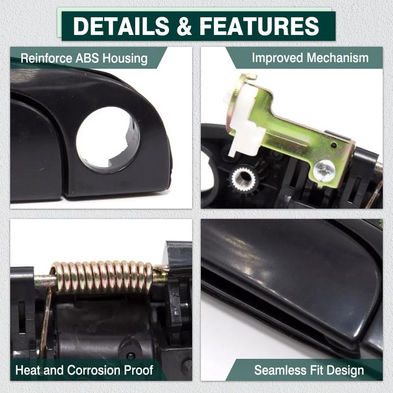 Front Rear Left Right Outside Exterior Door Handle for Kia Rio4 Rio5 2006 2007 2008 2009 2010 2011 82650-1G000 82660-1G000