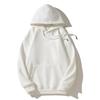 Felpa con cappuccio spessa tinta unita primaverile Felpa con cappuccio casual retrò tinta unita per uomo e donna