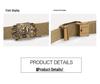 Men's Nylon Outdoor Sports Belt with Bronze and Automatic Alloy Buckles
