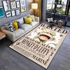 Wanted Monkey D. Luffy Poster Suitable As a Non-slip Mat for the Living Room or Bedroom Sofa
