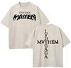 Vintage Washed Lady Gaga The Mayhem Ball Tour  T Shirt Fashion MenWomen Aesthetic High Quality Acid Wash  Cotton Tees