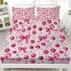 2/3pcs Bowknot Personalized Fitted Sheet Set Bowknot Personalized Bedding Set Comfortable Skin Friendly Cute Style 180x220cm