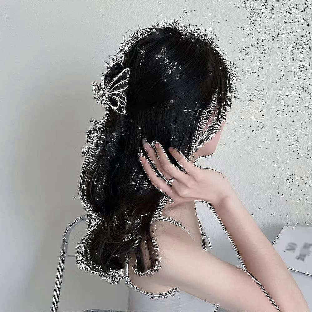 Large Metal Hair Claw Clips, Butterfly Lady Thick Hair Barrette, Non-slip Botao